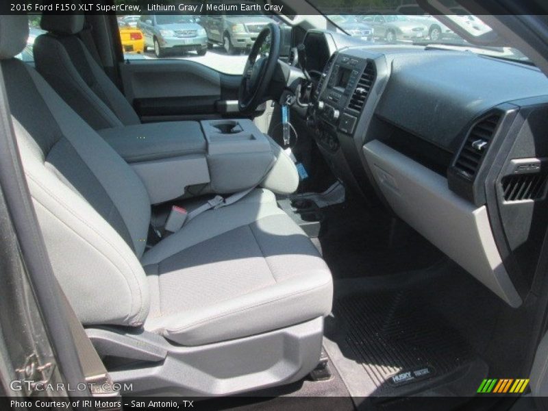 Lithium Gray / Medium Earth Gray 2016 Ford F150 XLT SuperCrew