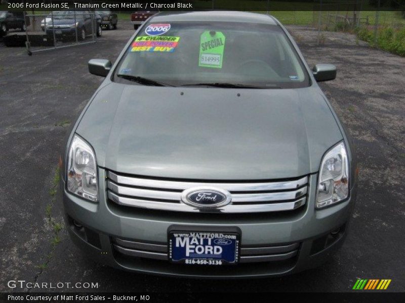 Titanium Green Metallic / Charcoal Black 2006 Ford Fusion SE
