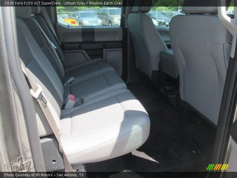 Lithium Gray / Medium Earth Gray 2016 Ford F150 XLT SuperCrew