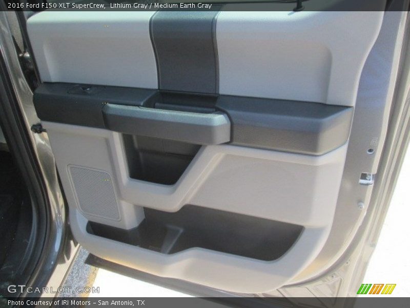 Lithium Gray / Medium Earth Gray 2016 Ford F150 XLT SuperCrew