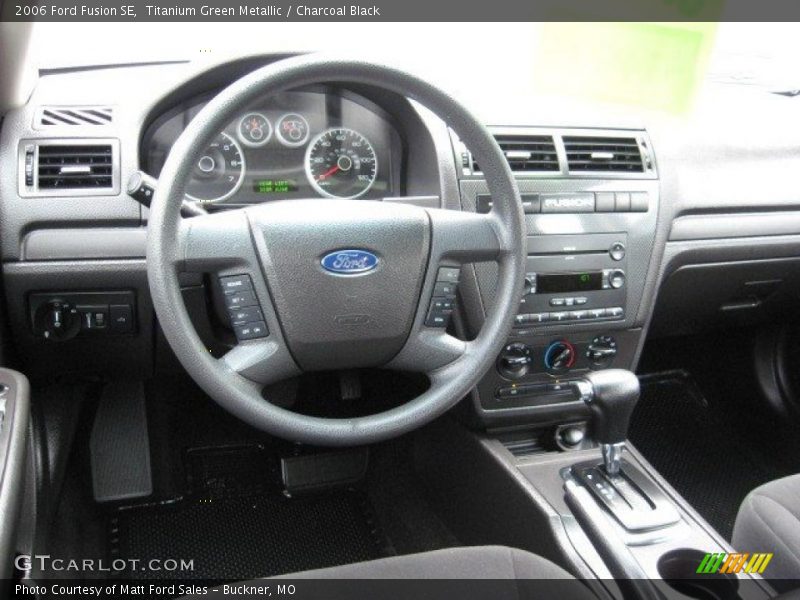 Titanium Green Metallic / Charcoal Black 2006 Ford Fusion SE