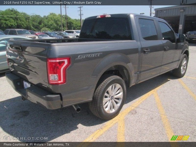 Lithium Gray / Medium Earth Gray 2016 Ford F150 XLT SuperCrew
