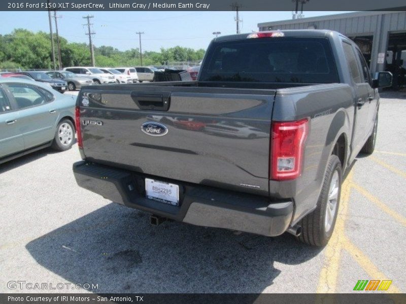 Lithium Gray / Medium Earth Gray 2016 Ford F150 XLT SuperCrew