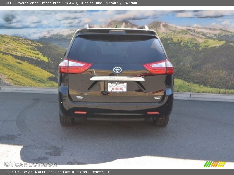 Midnight Black Metallic / Chestnut 2016 Toyota Sienna Limited Premium AWD