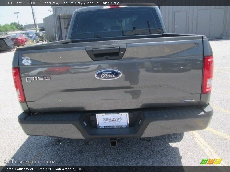 Lithium Gray / Medium Earth Gray 2016 Ford F150 XLT SuperCrew