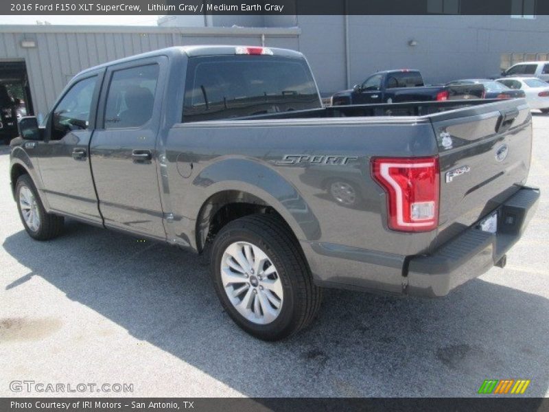 Lithium Gray / Medium Earth Gray 2016 Ford F150 XLT SuperCrew