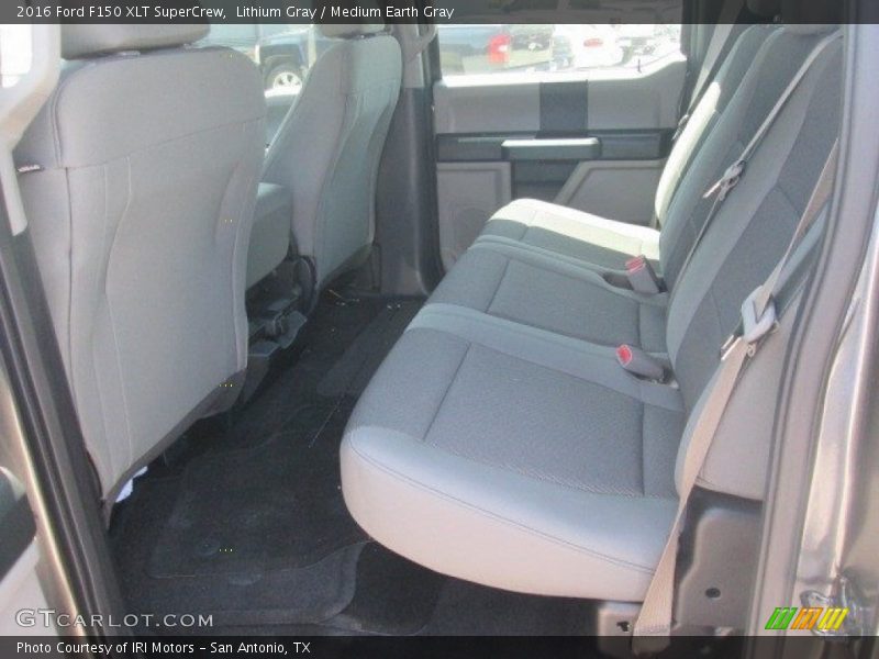 Lithium Gray / Medium Earth Gray 2016 Ford F150 XLT SuperCrew