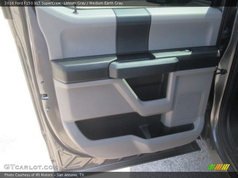 Lithium Gray / Medium Earth Gray 2016 Ford F150 XLT SuperCrew