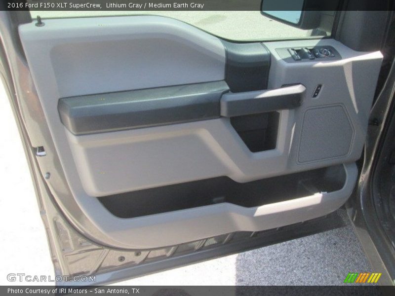 Lithium Gray / Medium Earth Gray 2016 Ford F150 XLT SuperCrew