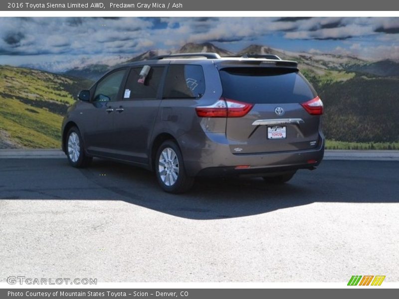 Predawn Gray Mica / Ash 2016 Toyota Sienna Limited AWD