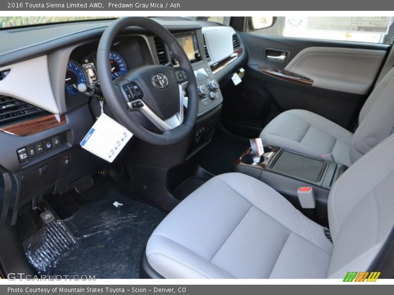 Predawn Gray Mica / Ash 2016 Toyota Sienna Limited AWD