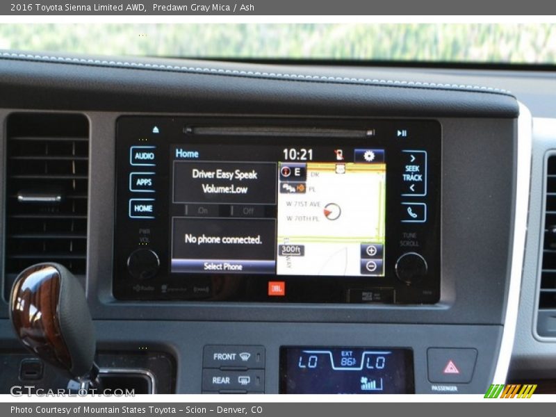 Predawn Gray Mica / Ash 2016 Toyota Sienna Limited AWD