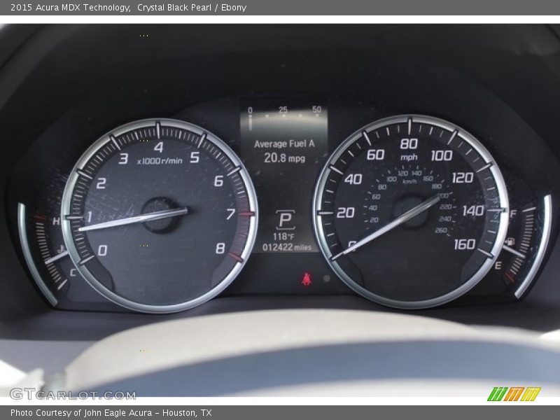 Crystal Black Pearl / Ebony 2015 Acura MDX Technology