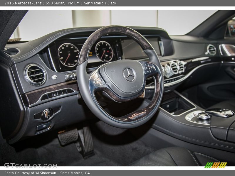 Iridium Silver Metallic / Black 2016 Mercedes-Benz S 550 Sedan