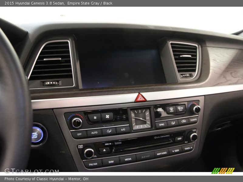 Empire State Gray / Black 2015 Hyundai Genesis 3.8 Sedan