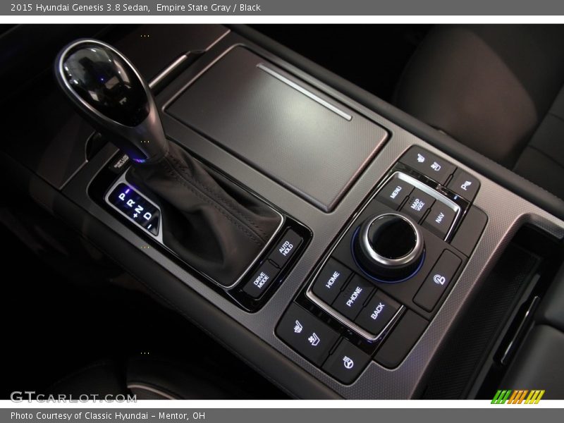 Empire State Gray / Black 2015 Hyundai Genesis 3.8 Sedan