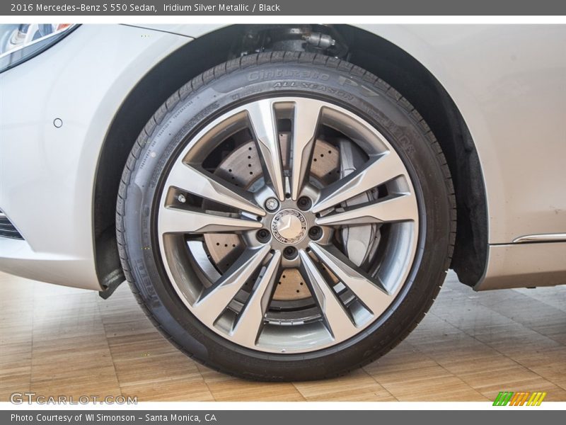 Iridium Silver Metallic / Black 2016 Mercedes-Benz S 550 Sedan
