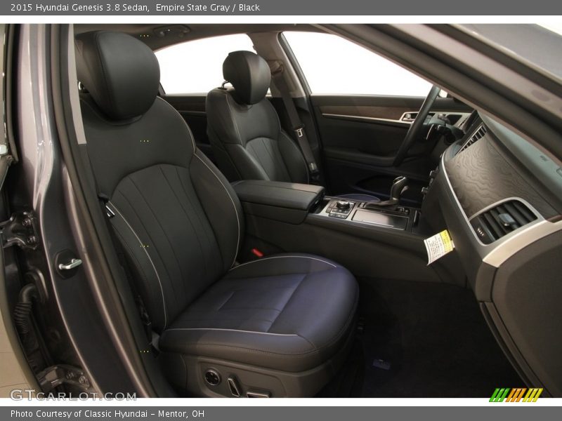 Empire State Gray / Black 2015 Hyundai Genesis 3.8 Sedan