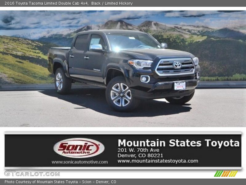 Black / Limited Hickory 2016 Toyota Tacoma Limited Double Cab 4x4