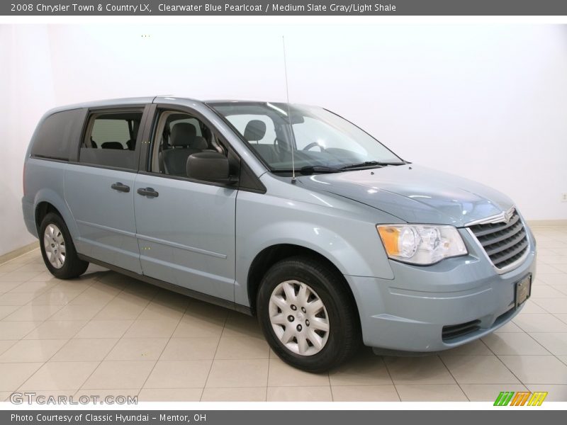 Clearwater Blue Pearlcoat / Medium Slate Gray/Light Shale 2008 Chrysler Town & Country LX