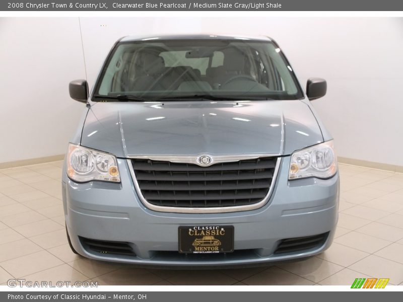 Clearwater Blue Pearlcoat / Medium Slate Gray/Light Shale 2008 Chrysler Town & Country LX