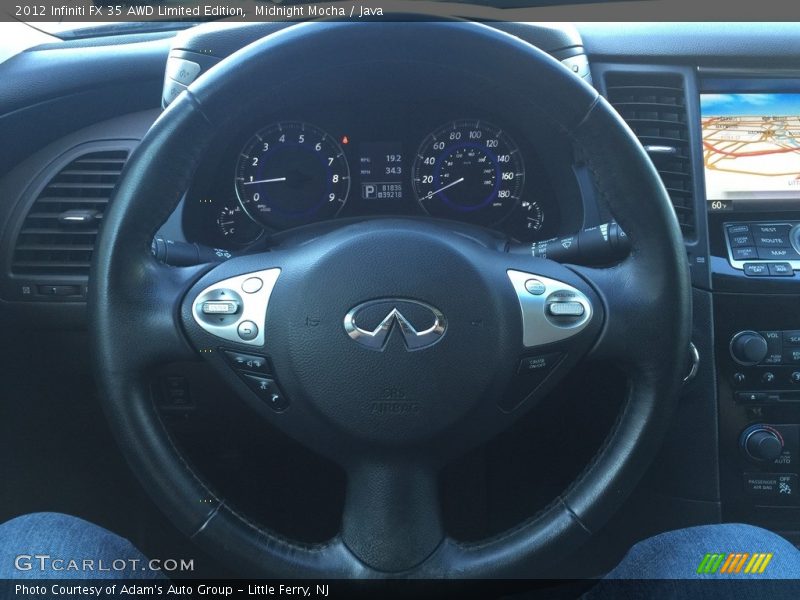 Midnight Mocha / Java 2012 Infiniti FX 35 AWD Limited Edition