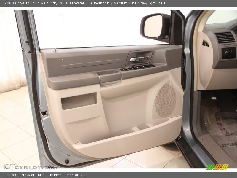 Clearwater Blue Pearlcoat / Medium Slate Gray/Light Shale 2008 Chrysler Town & Country LX