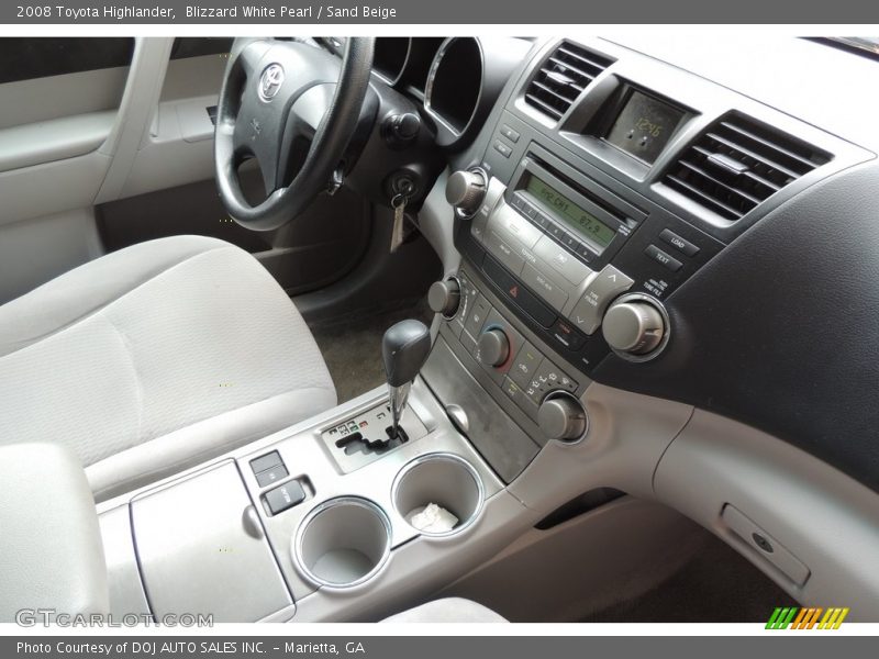 Blizzard White Pearl / Sand Beige 2008 Toyota Highlander