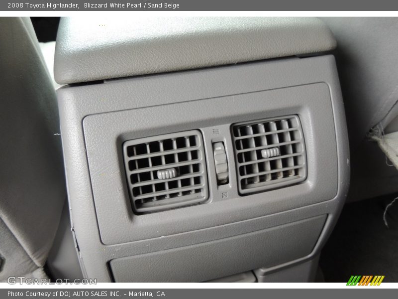 Blizzard White Pearl / Sand Beige 2008 Toyota Highlander
