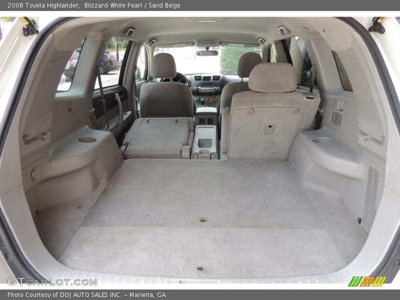 Blizzard White Pearl / Sand Beige 2008 Toyota Highlander