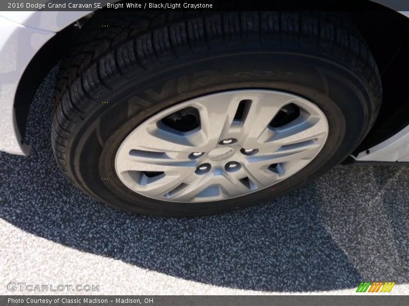 Bright White / Black/Light Graystone 2016 Dodge Grand Caravan SE