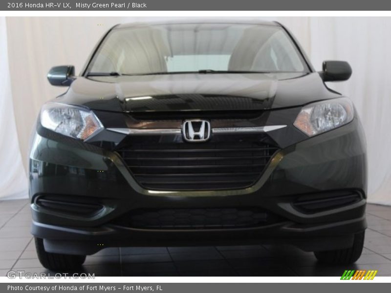 Misty Green Pearl / Black 2016 Honda HR-V LX