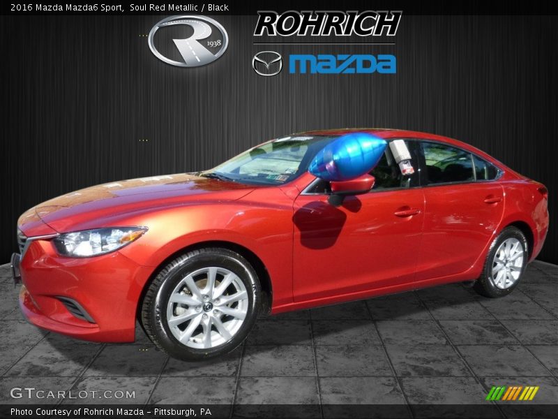 Soul Red Metallic / Black 2016 Mazda Mazda6 Sport