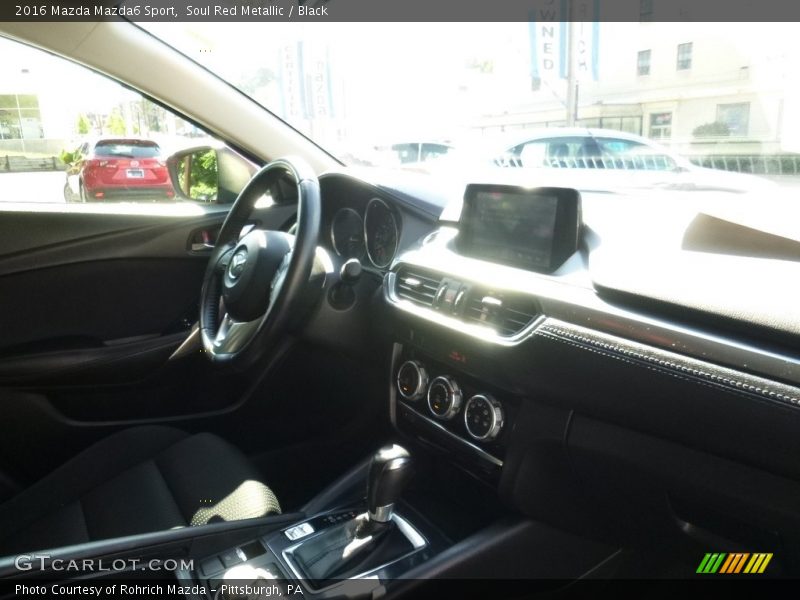 Soul Red Metallic / Black 2016 Mazda Mazda6 Sport