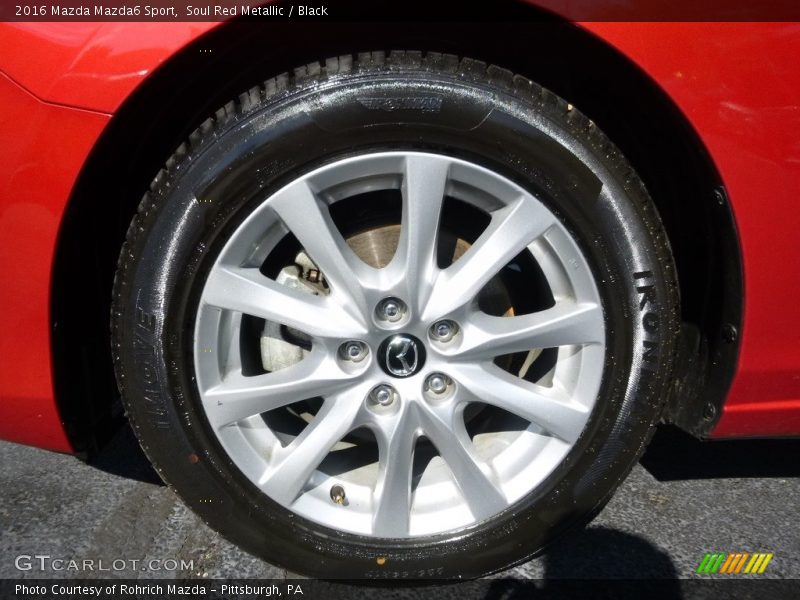 Soul Red Metallic / Black 2016 Mazda Mazda6 Sport