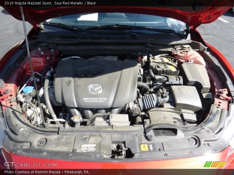 Soul Red Metallic / Black 2016 Mazda Mazda6 Sport