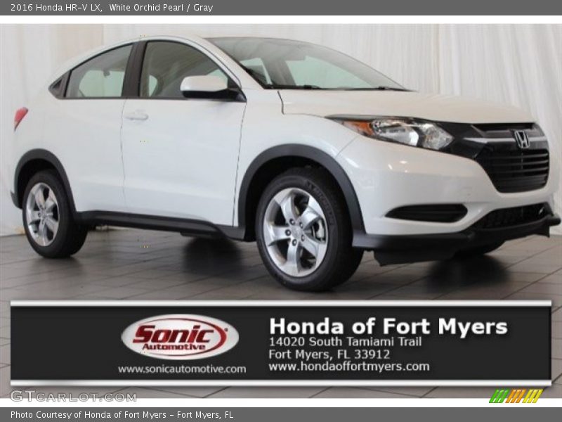 White Orchid Pearl / Gray 2016 Honda HR-V LX