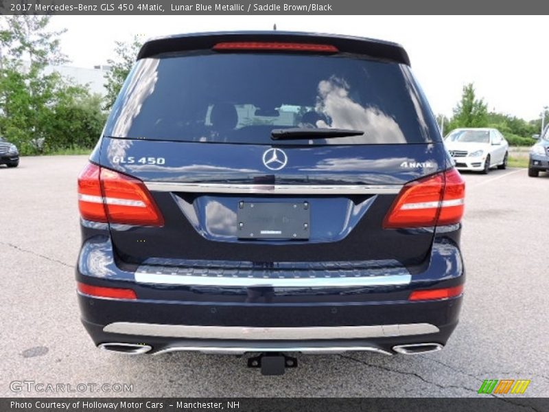 Lunar Blue Metallic / Saddle Brown/Black 2017 Mercedes-Benz GLS 450 4Matic
