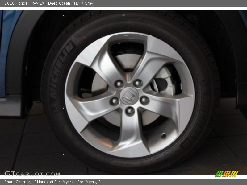 Deep Ocean Pearl / Gray 2016 Honda HR-V EX