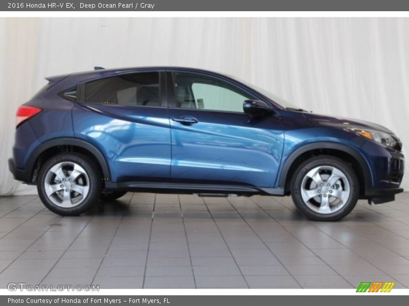 Deep Ocean Pearl / Gray 2016 Honda HR-V EX