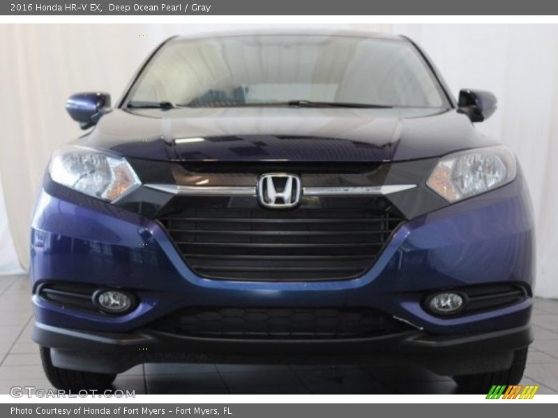 Deep Ocean Pearl / Gray 2016 Honda HR-V EX
