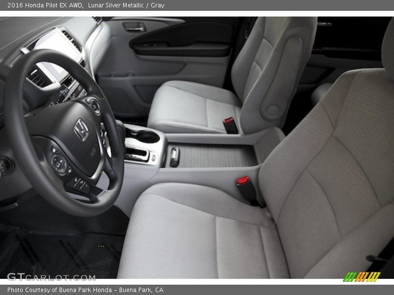 Lunar Silver Metallic / Gray 2016 Honda Pilot EX AWD