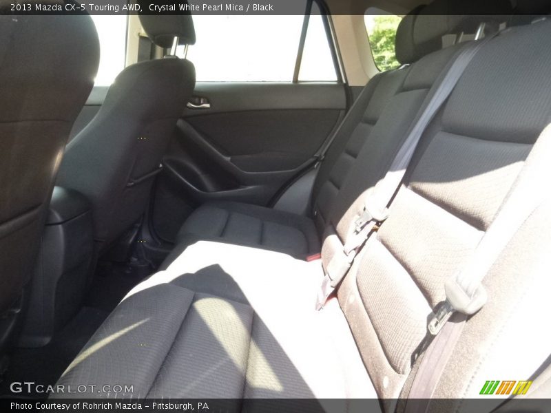 Crystal White Pearl Mica / Black 2013 Mazda CX-5 Touring AWD