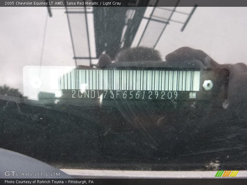 Salsa Red Metallic / Light Gray 2005 Chevrolet Equinox LT AWD