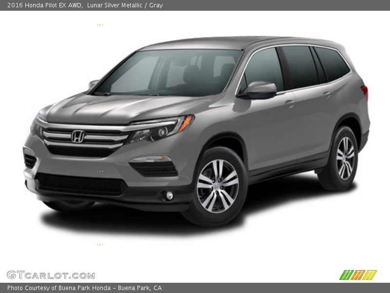 Lunar Silver Metallic / Gray 2016 Honda Pilot EX AWD