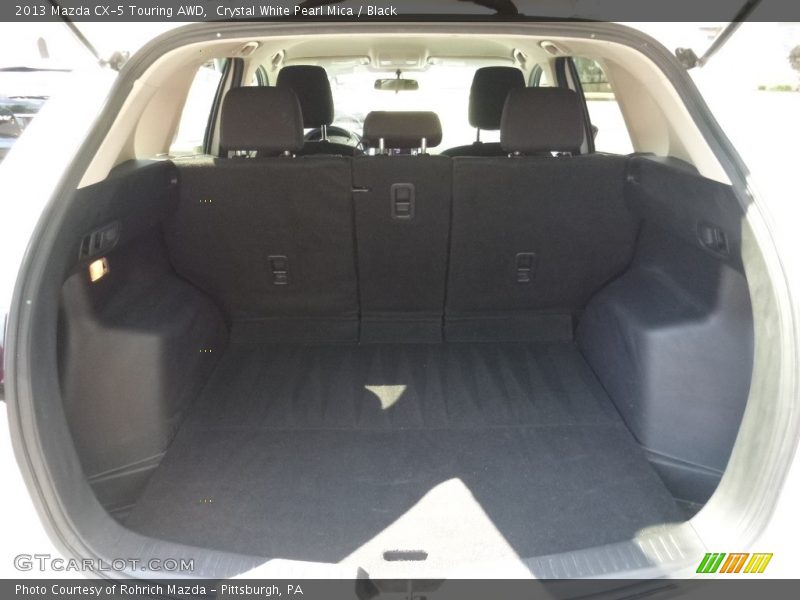 Crystal White Pearl Mica / Black 2013 Mazda CX-5 Touring AWD