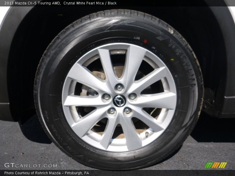 Crystal White Pearl Mica / Black 2013 Mazda CX-5 Touring AWD