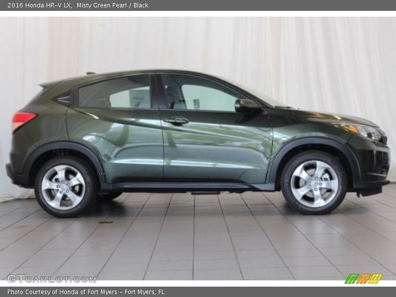 Misty Green Pearl / Black 2016 Honda HR-V LX