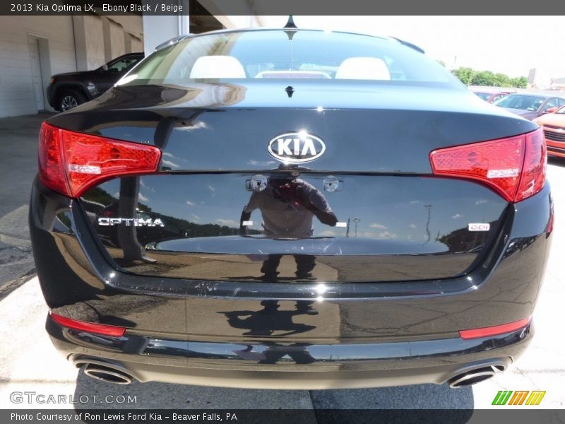 Ebony Black / Beige 2013 Kia Optima LX