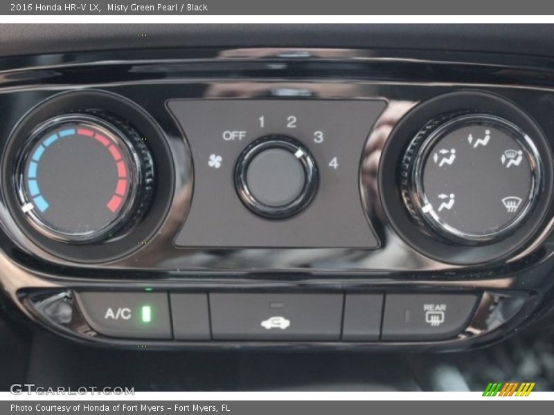 Misty Green Pearl / Black 2016 Honda HR-V LX